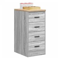 VidaXL Garagen-Aufbewahrungsschrank Grau Sonoma Massivholz Kiefer Vidaxl 246672