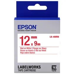 Epson Schriftband LK-4WRN rot auf weiß 12mm x 9m