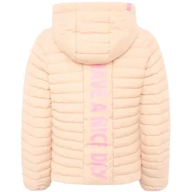 Zwilling Steppjacke ZWILLINGSHERZ, Damen, Gr. M, beige, Steppware, Obermaterial: 100% Polyester, Basic hüftlang, elastischer Bund mit Gummizug, Jacken Steppjacke, abnehmbarer Kapuze, Print hinten, wärmend, Reißverschlusstaschen