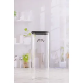 Kilner Vorratsbehälter 3,5l quad Glas, Vorratsbehälter, Transparent, Grau