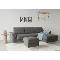 sit&more Stauraumhocker Sinatra 58 x 48 x 58 cm Polyester Grau
