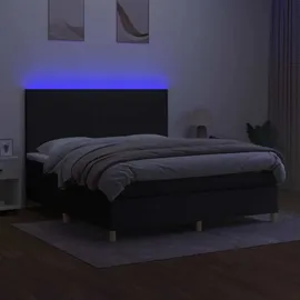 vidaXL Boxspringbett 180 x 200 cm Schwarz