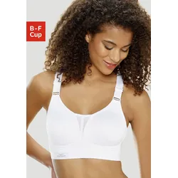 Sport-BH VENICE BEACH, Damen, Gr. 75, Cup F, weiß, Microtouch, Obermaterial: 90% Polyester (COOLMAX), 10% Elasthan (LYCRA), sportlich, BHs, ohne Bügel für Sportarten starker Belastbarkeit