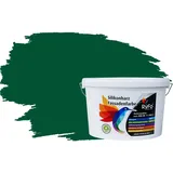 RyFo Colors Silikonharz Fassadenfarbe Lotuseffekt Trend Grüntöne Wacholdergrün 10l - bunte Fassadenfarbe, weitere Grün Farbtöne und Größen erhältlich, Deckkraft Klasse 1