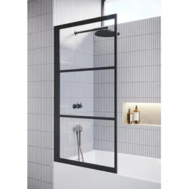 Riho Grid GB501 Badewannen-Duschabtrennung Ausführung links - schwarz