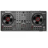 Numark NS4FX 4-Kanal DJ Controller Pult, Touch-Jogwheels mit Display, Pads und Effekten, Booth- und Main-Ausgänge, Serato DJ Lite Enthalten