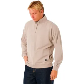 Rip Curl Premium Surf Qtr Zip Crew Sweatjacke Herren Stone L