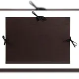 Clairefontaine 8x Zeichenmappe Kraft, Gummizug und 3 Klappen, A3+ Schwarz 38015C