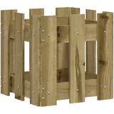 vidaXL Pflanzkübel Latten-Design 30x30x30 cm Kiefernholz Imprägniert