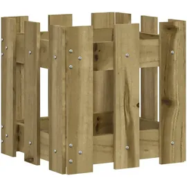 vidaXL Pflanzkübel Latten-Design 30x30x30 cm Kiefernholz Imprägniert
