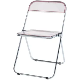 [en.casa] Stühle, Pornainen 2er Set Rosa, transparent