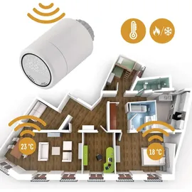 EMOS GoSmart Heizkörperthermostat mit App Weiß