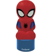 Lexibook Spiderman Nachtlicht und Lautsprecher für Kinderzimmer, Farbwechsel, weiches Licht, batteriebetrieben, blau/rot, NS01SP