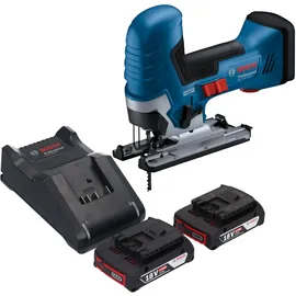 Bosch GST 18V-125 S Professional inkl. 2 x 2,0 Ah + Ladegerät