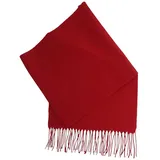 Breiter Schal in rot