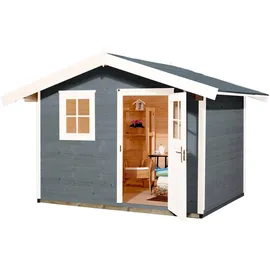 Weka Gartenhaus 123 3,01 x 2,35 m grau