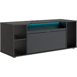 Forte Tezaur Media-Board 120 cm Schwarz Spanplatte