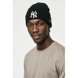 New Era MLB Essential Cuff Beanie schwarz/weiß