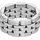 Fossil Ring Arden silber 63