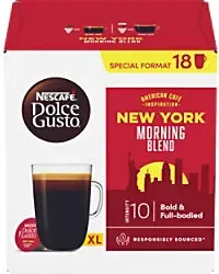 NESCAFÉ Dolce Gusto New York Morning Kaffeekapseln Americano Kräftig und vollmundig 18 Stück à 8.3 g