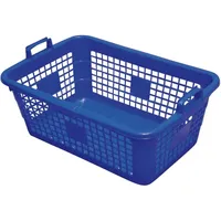 Lockweiler Wäschekorb eckig 45 l, 62 cm, blau