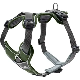 Hunter DIVO Hundegeschirr grün/grau XS