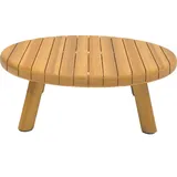 BEST Freizeitmöbel Matera Gartentisch 80 x 80 x 25 cm Braun