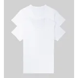 SLOGGI Unterhemd SLOGGI "men 24/7 SH 03 O-Neck 2P", Herren, Gr. 4, N-Gr, weiß, Single Jersey, Obermaterial: 96% Baumwolle, 4% Elasthan, basic, Unterhemden, leicht und angenehm, Rundhalsausschnitt, Kurzarm, blickdicht