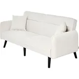 Jahnke Chillax, LINE", sanftes weiß, B:191cm H:83cm T:84cm, Sofas, Schlafsofa, mit Relax-und Schlaffunktion, inkl. Kissen, Breite 191 cm