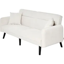 Jahnke Chillax, LINE", sanftes weiß, B:191cm H:83cm T:84cm, Sofas, Schlafsofa, mit Relax-und Schlaffunktion, inkl. Kissen, Breite 191 cm