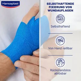 BEIERSDORF Fixierbinde selbsthaft 6 x 4 cm 1 St blau