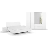 inosign by rauch Schlafzimmer-Set INOSIGN BY RAUCH "Komplettschlafzimmer Schlafzimmer Challenger (Set 4-teilig)", weiß (alpinweiß), Schrank 5-trg.