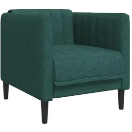 vidaXL Sessel Dunkelgrün Stoff 57,8 x 74,5 x 78,1 cm Grün