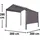 Bacliff 3 x 3 m inkl. 4 Seitenteile Anthrazit/Grau
