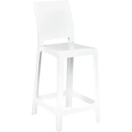 Beliani Wellington Kunststoff weiß 2er Set