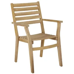 Brafab Keros Gartenstuhl Teak natur stapelbar - Natur