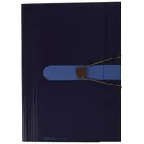 Herlitz easy orga to go Fächermappe mit 12 dehnbaren Fächern, dunkelblau