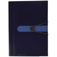 Herlitz easy orga to go Fächermappe mit 12 dehnbaren Fächern, dunkelblau
