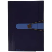 Herlitz easy orga to go Fächermappe mit 12 dehnbaren Fächern, dunkelblau