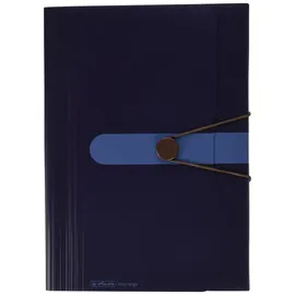 Herlitz easy orga to go Fächermappe mit 12 dehnbaren Fächern, dunkelblau