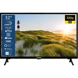 TELEFUNKEN XH32SN550S 32 Zoll Fernseher/Smart TV (HD Ready, HDR, Triple-Tuner) - Inkl. 6 Monate HD+ [2023], Schwarz