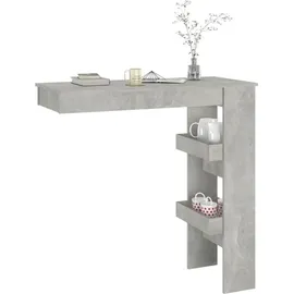 vidaXL Wand-Bartisch 102 x 45 x 103,5 cm Betongrau