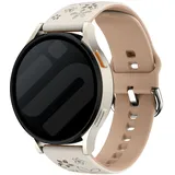Strap-it ICE Smart 3.0 Round 1.20 Armband Silikon für ICE Smart 3.0 Round 1.20 - Polarstern/beige - Schnallenverschluss