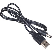 Akyga USB-Ladekabel DC Stecker 5,5 mm 0.80 m Schwarz