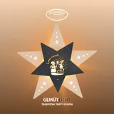 Weigla LED Leise rieselt der Schnee, Fensterbild, WEIẞ-GRAU, Made in Germany", grau (weiß, grau), H:29cm T:6cm, Holzwerkstoff, Dekosterne, Erzgebirge garantiert, Weihnachtsdeko Innen, Weihnachtsbeleuchtung