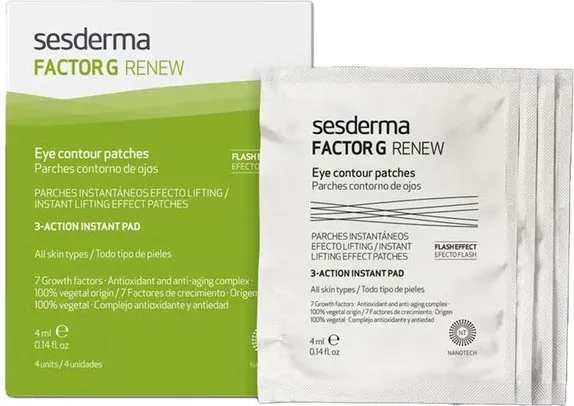 SESDERMA FACTOR G ERNEUERUNGSPFLASTER FÜR DIE AUGENPARTIE 4ml x 4 Stück