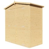 Bertilo Gerätehaus Apex 1  (Außenmaß inkl. Dachüberstand  (B x T): 226 x 115 cm, Holz, Natur)