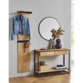 Haku-Möbel Wandgarderobe 54337 Eiche Schwarz