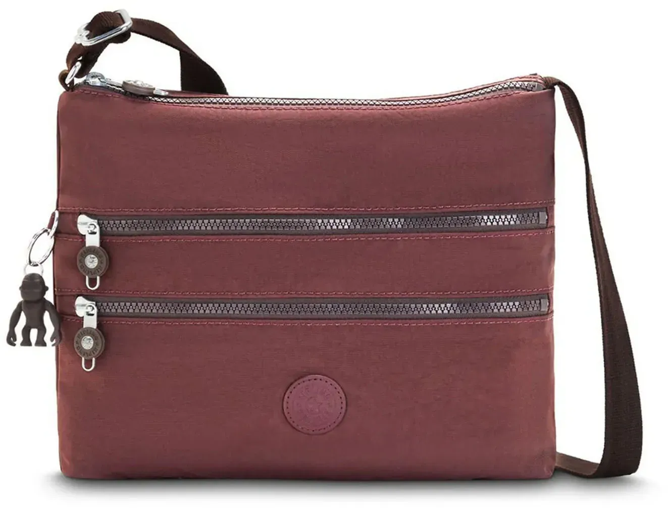 Kipling ALVAR Mittelgroße Schultertasche Mahogany