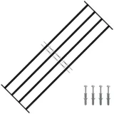 vidaXL Fenstergitter 175 x 60 cm pulverbeschichteter Stahl